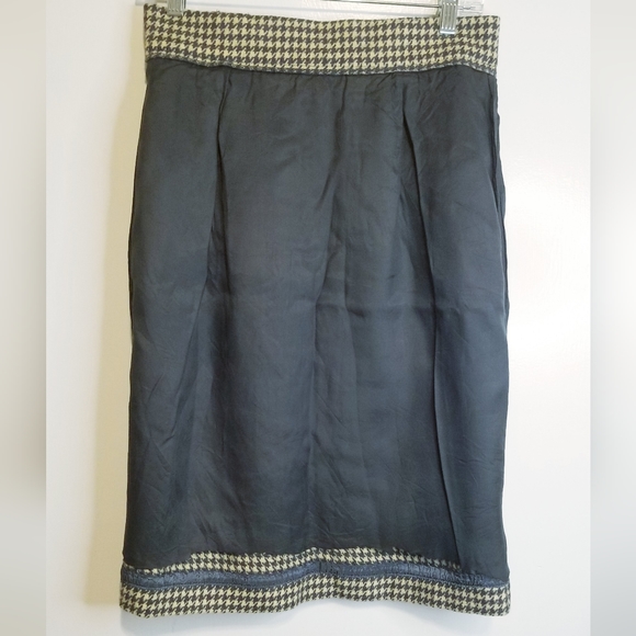 Vintage Jones New York Houndstooth 100% Pure Wool Skirt - Picture 10 of 15